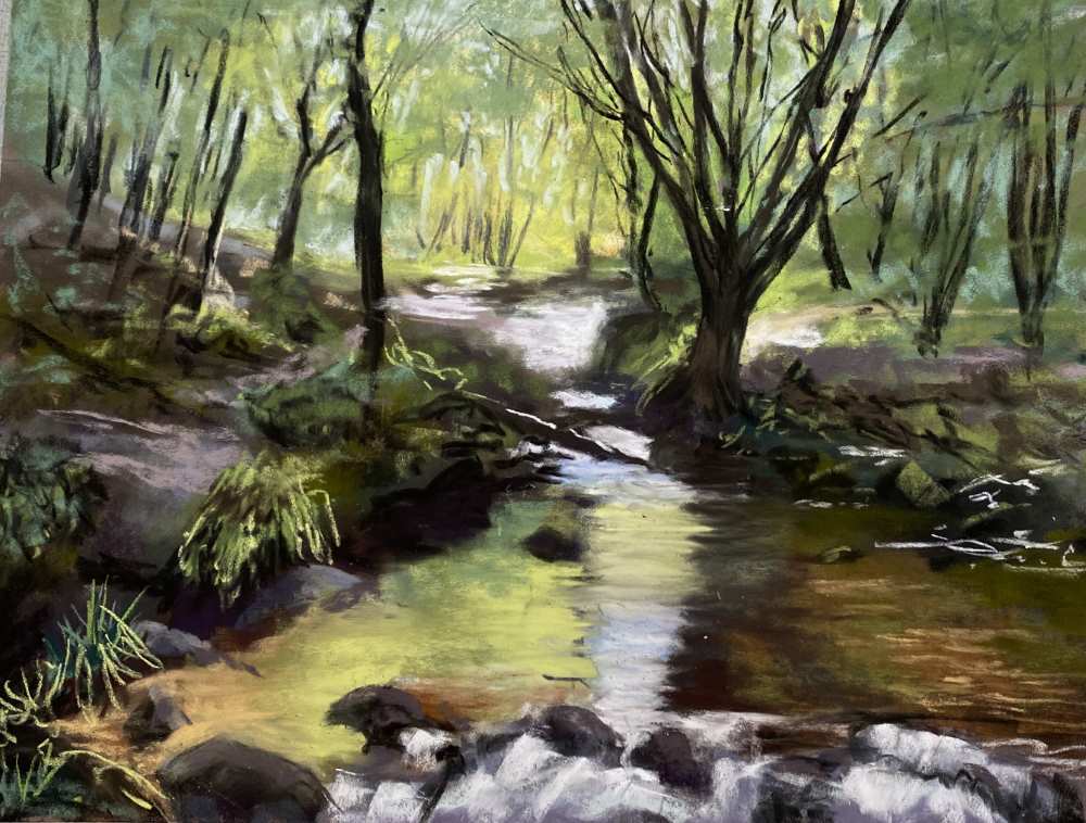 Completed woodland river photo, version 1.